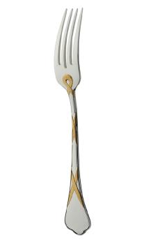 Salad fork in silver lated and gilding - Ercuis